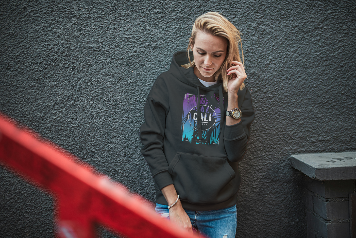 Women's Premium Heavy Hoddie - California