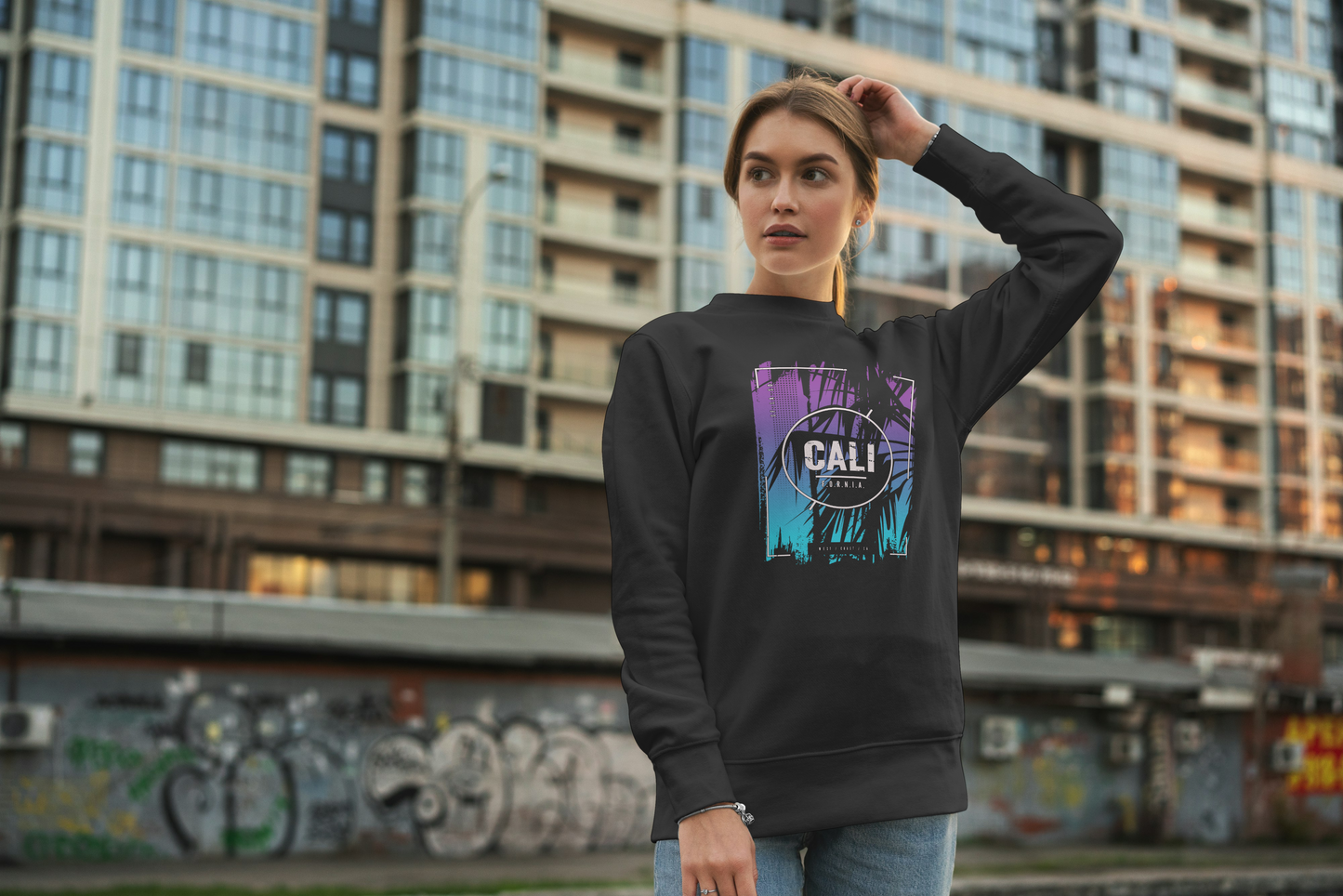Women's Premium Crewneck - California