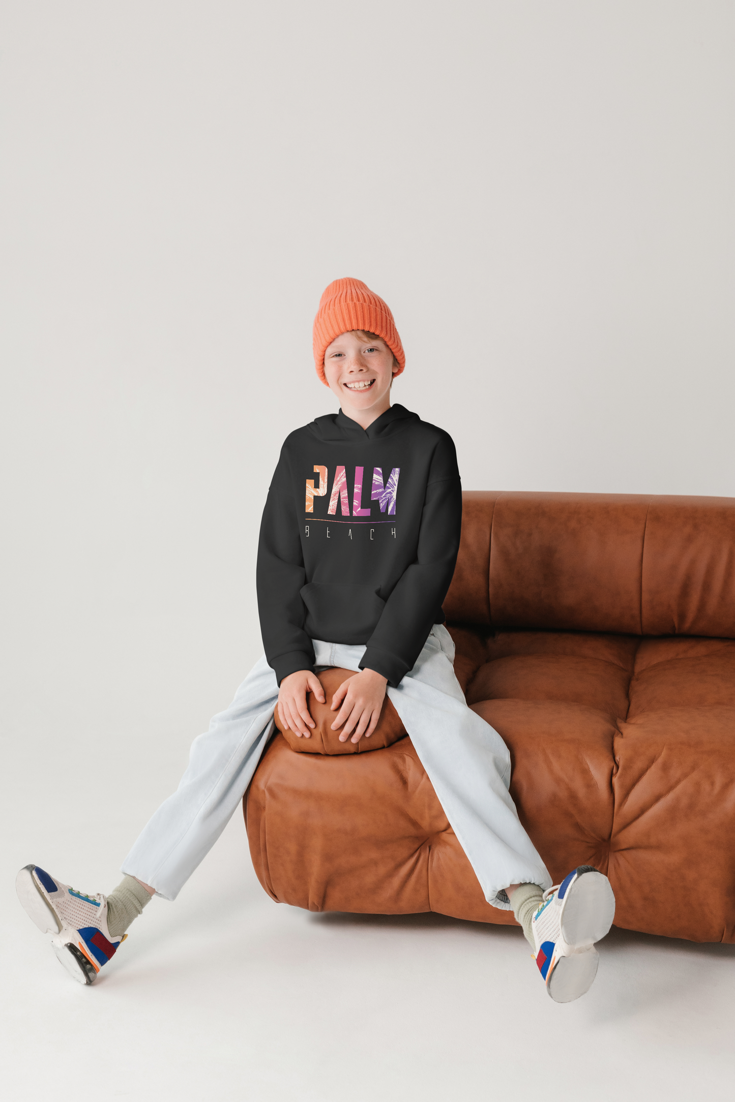 Premium-Hoodie für Kinder – Palm Beach