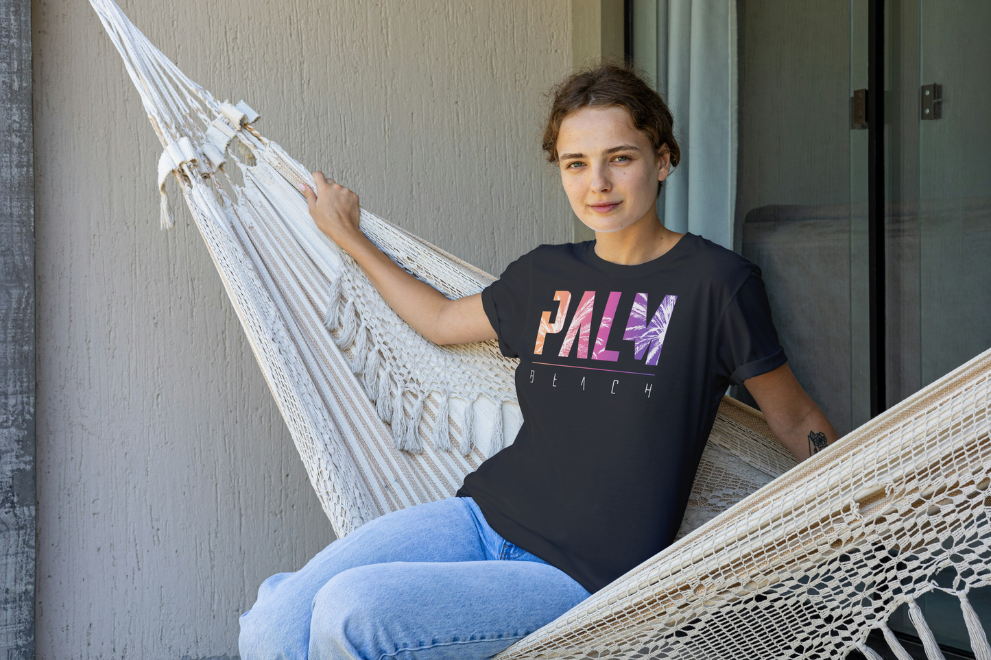 Women's Premium Roundneck T-shirt - Palm Beach