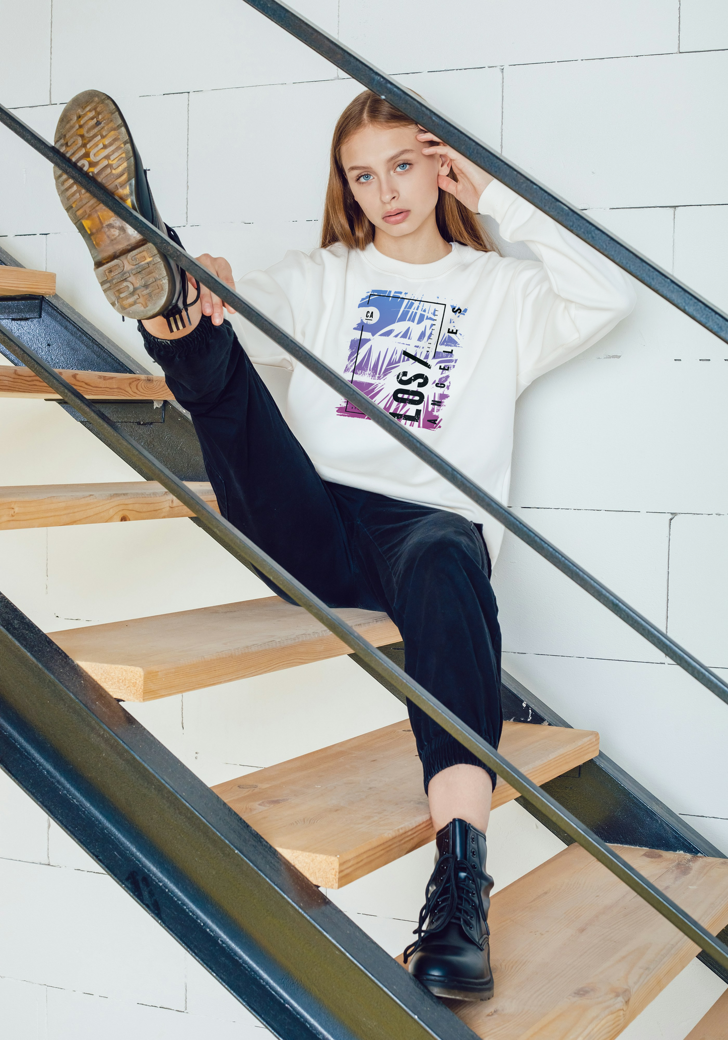 Women's Premium Crewneck - LA