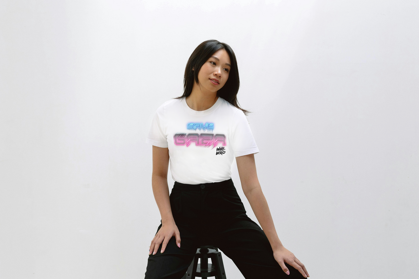 Women's Premium Roundneck T-shirt - Save Gaza