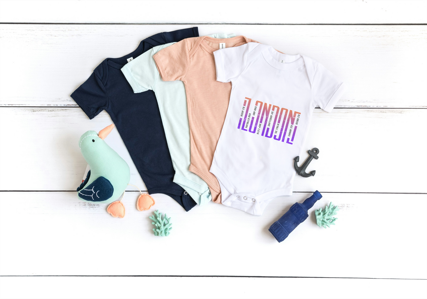 Premium Kurzarm-Babytrikot – London