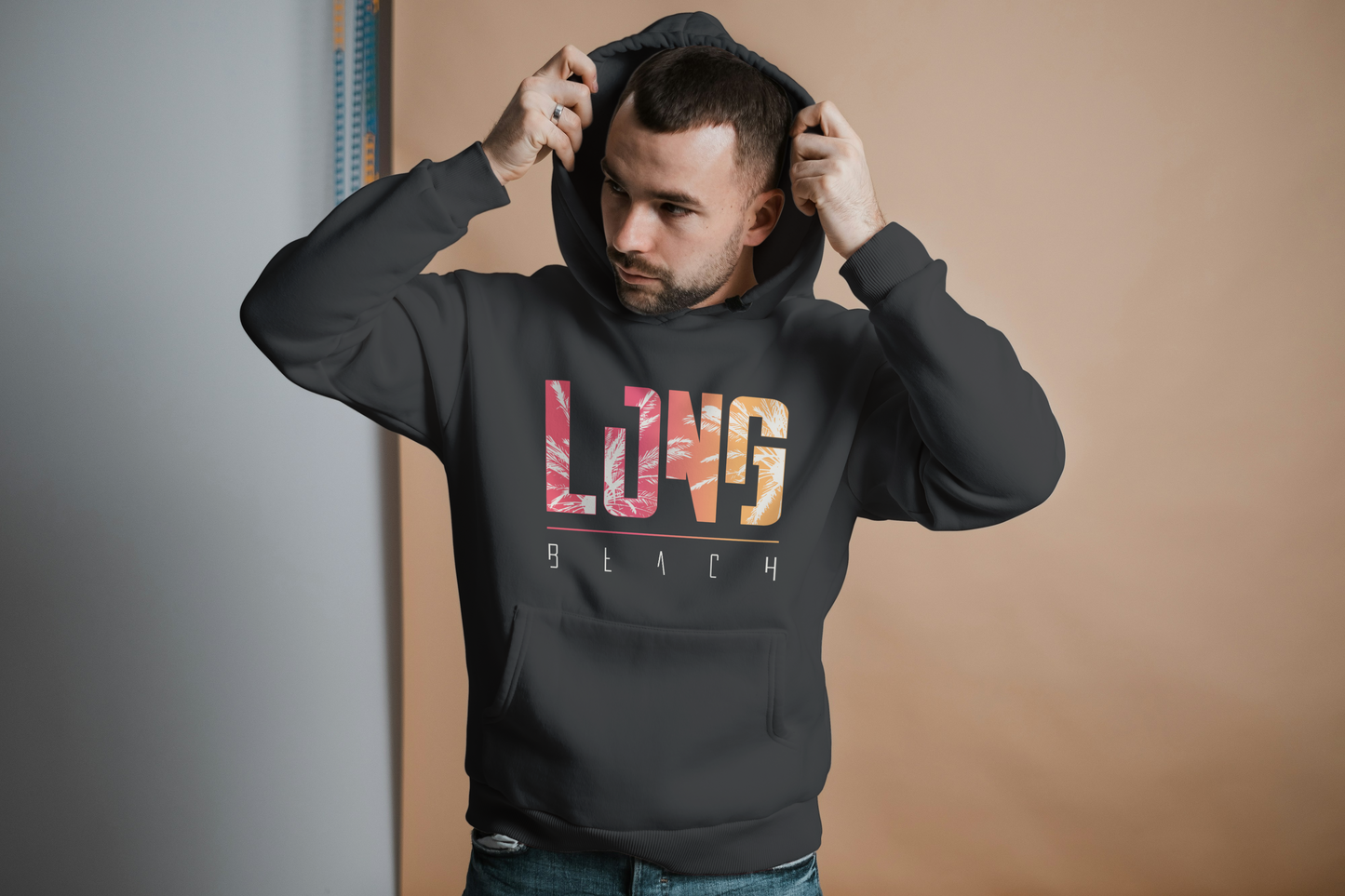 Premium Heavy Hoddie - Long Beach