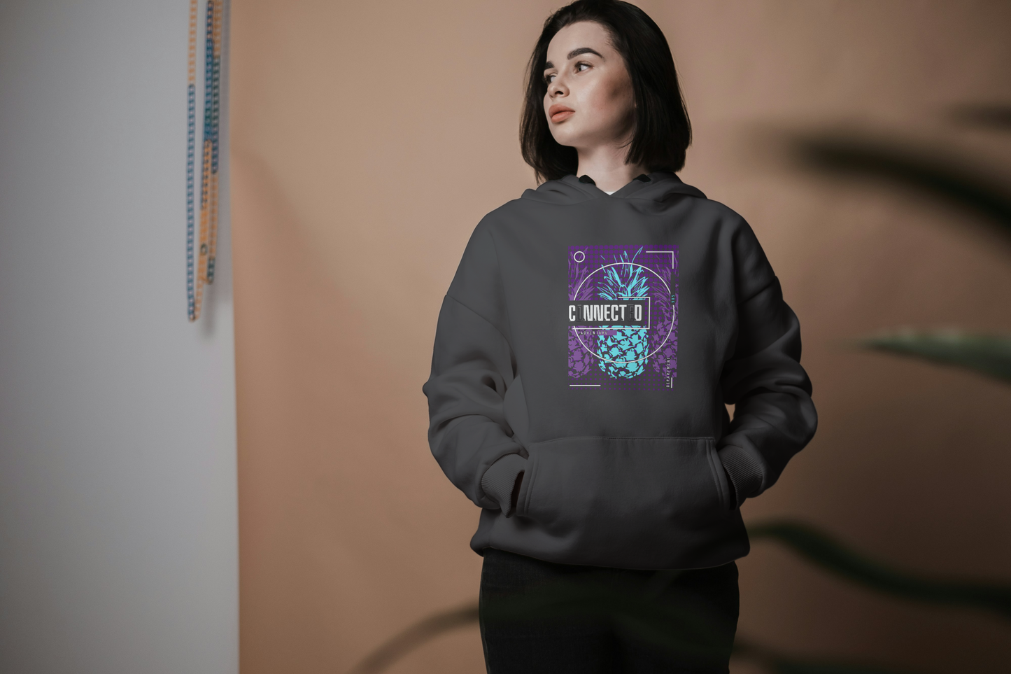 Women's Premium Heavy Hoddie - Connected