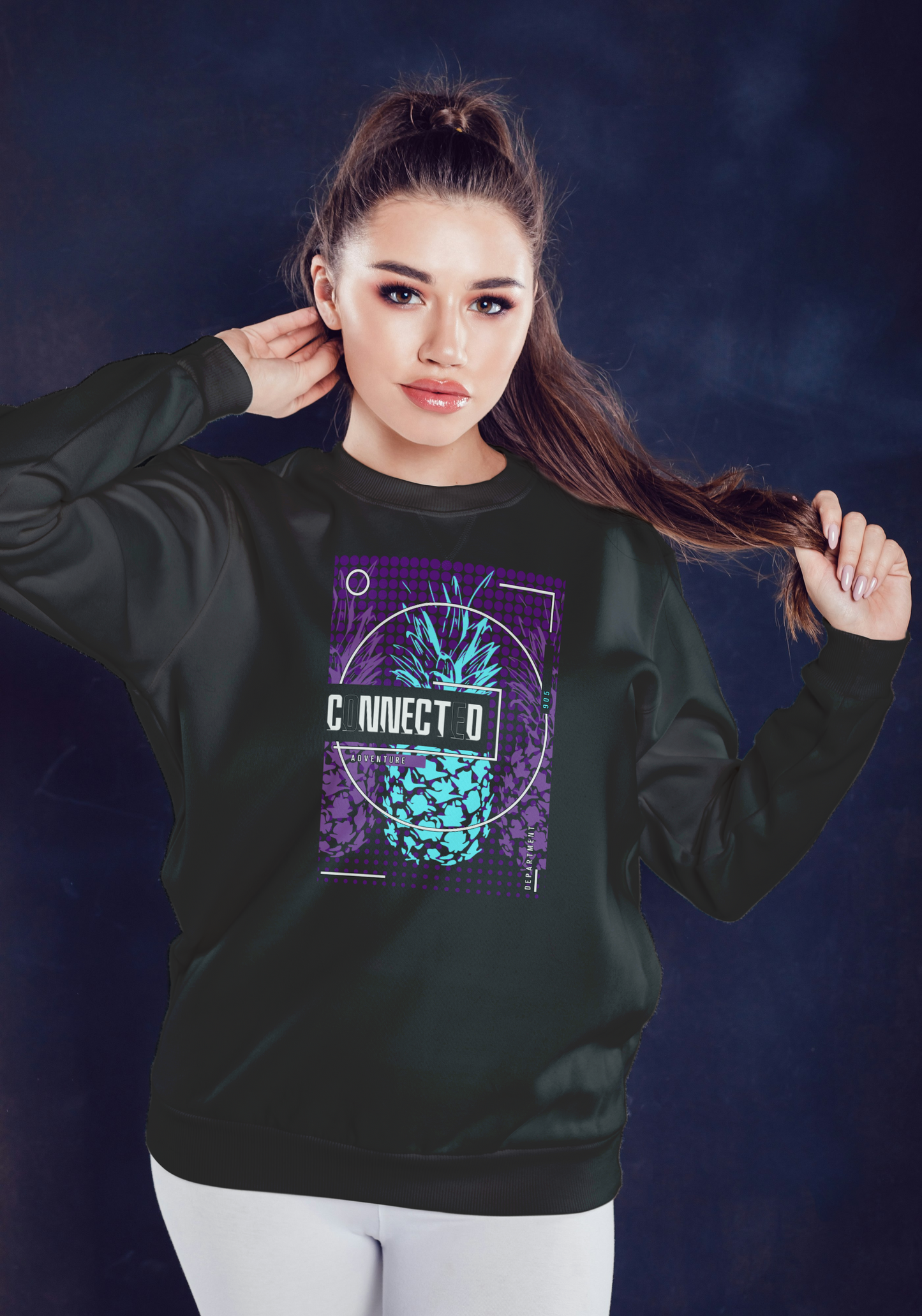 Women's Premium Crewneck - Connected