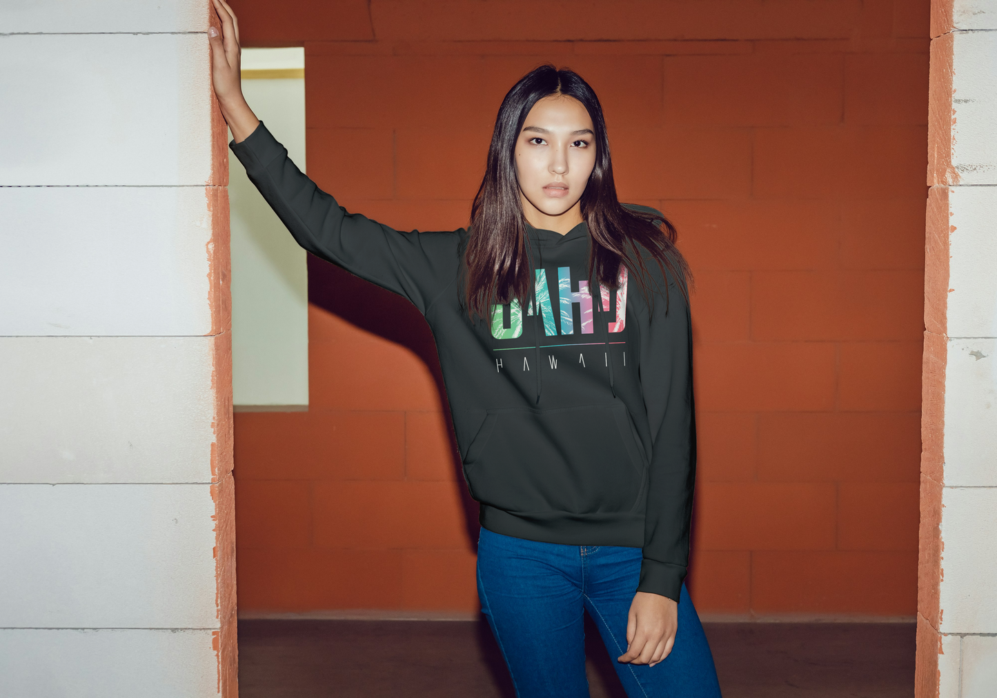 Women's Premium Heavy Hoddie - Oahu