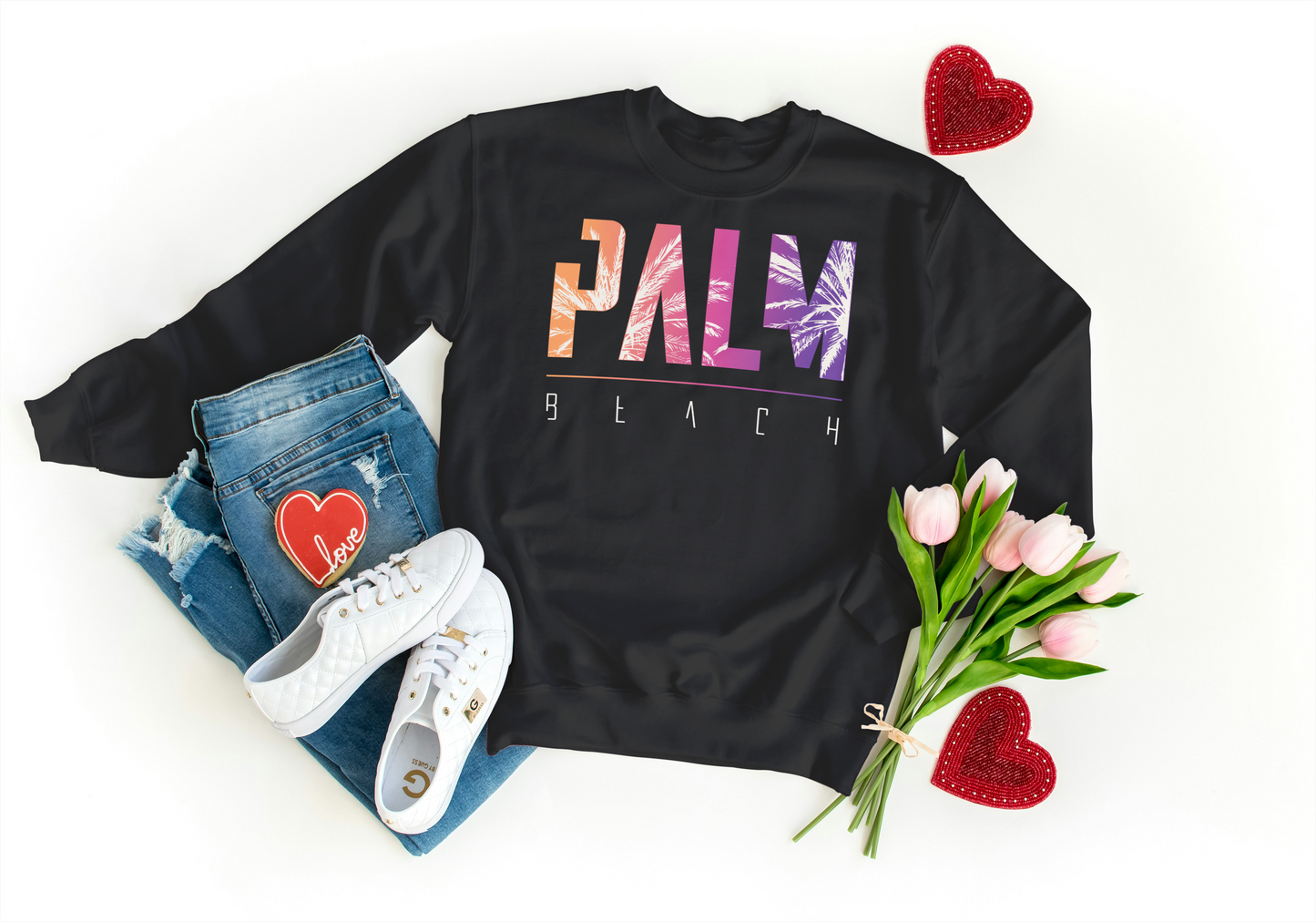 Kids Premium Crewneck - Palm Beach