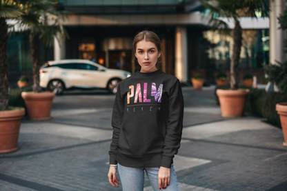 Women's Premium Crewneck - Palm Beach