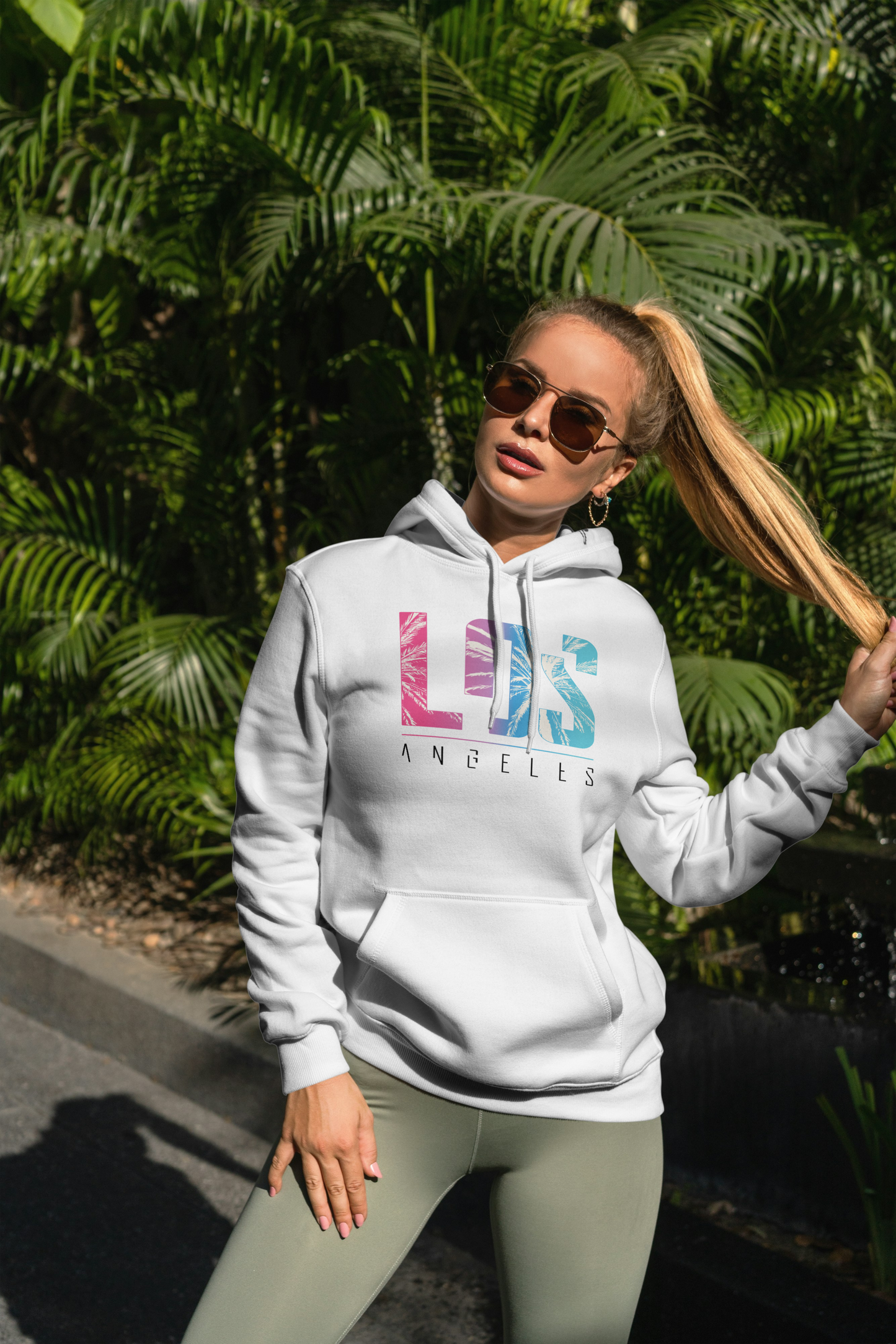 Premium Heavy Hoodie für Damen – Los Angeles