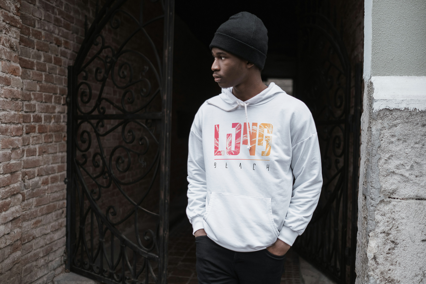 Premium Heavy Hoddie - Long Beach