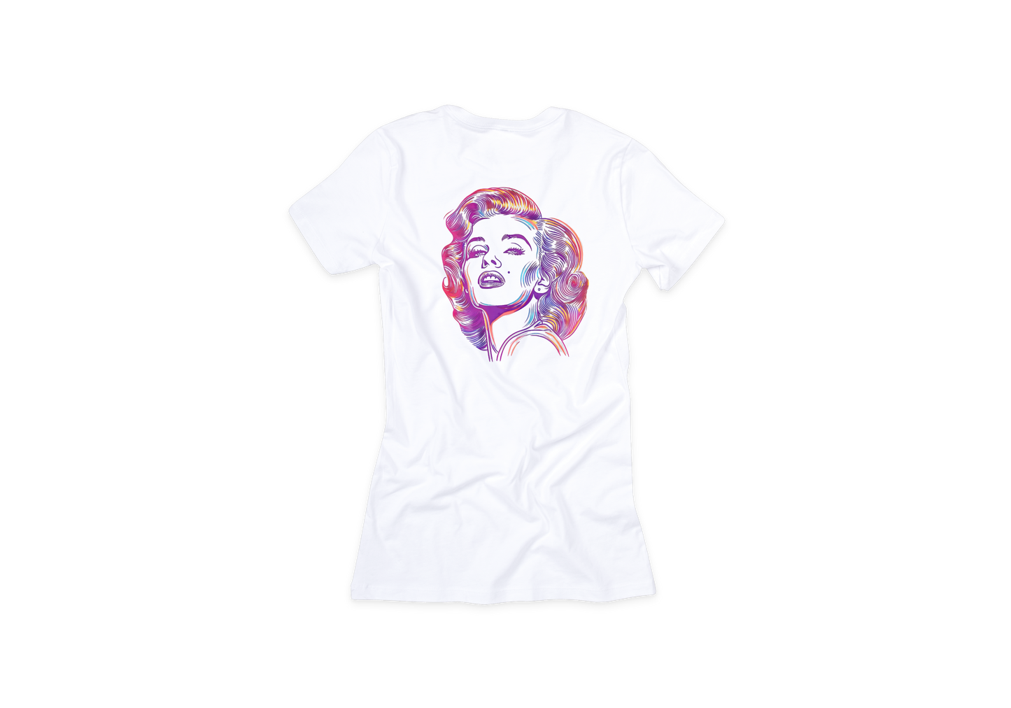 Premium-Rundhals-T-Shirt für Damen – Retro Marylin