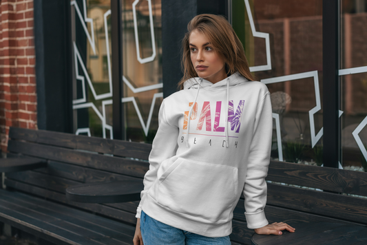 Women's Premium Heavy Hoddie - Palm Beach