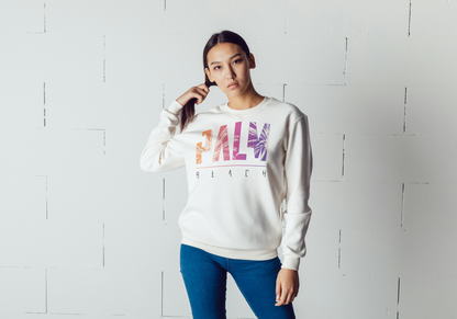 Women's Premium Crewneck - Palm Beach
