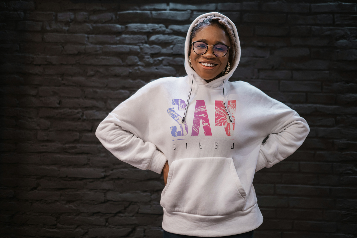 Premium Heavy Hoddie für Damen – San Diego