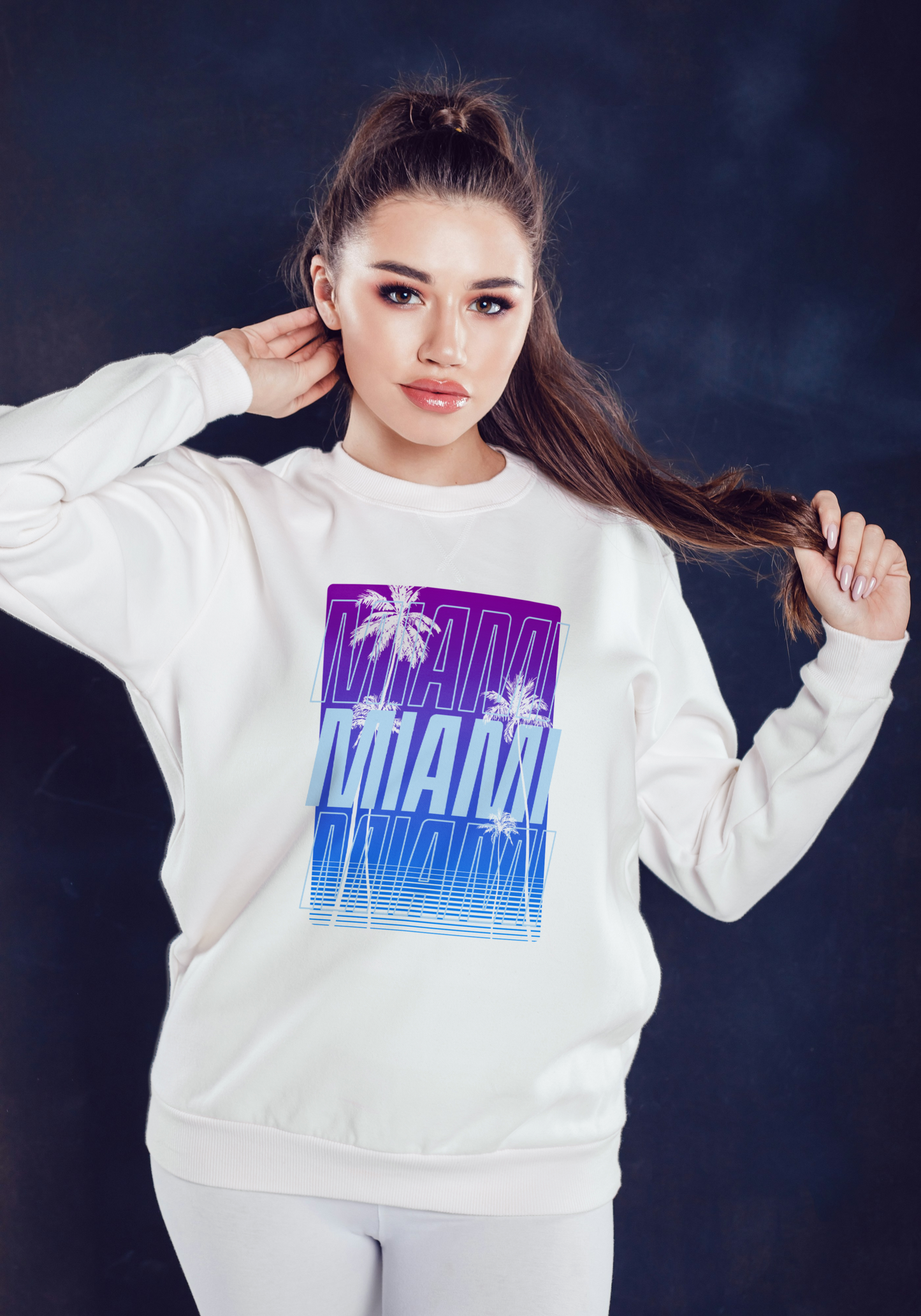 Women's Premium Crewneck - Miami